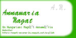annamaria magat business card